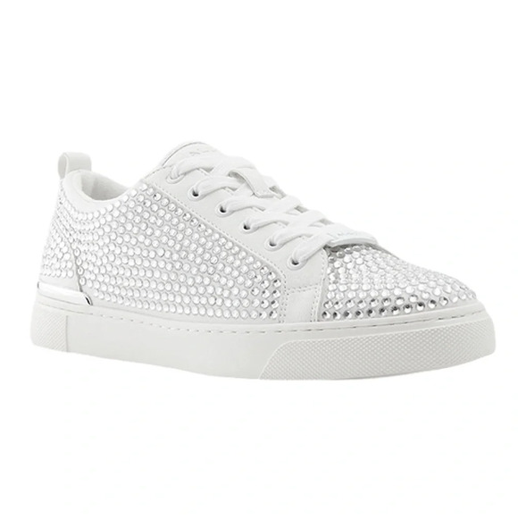 ALDO  Rhinestone Glam Dilathiel Sneakers - Size 8 - Picture 3 of 6